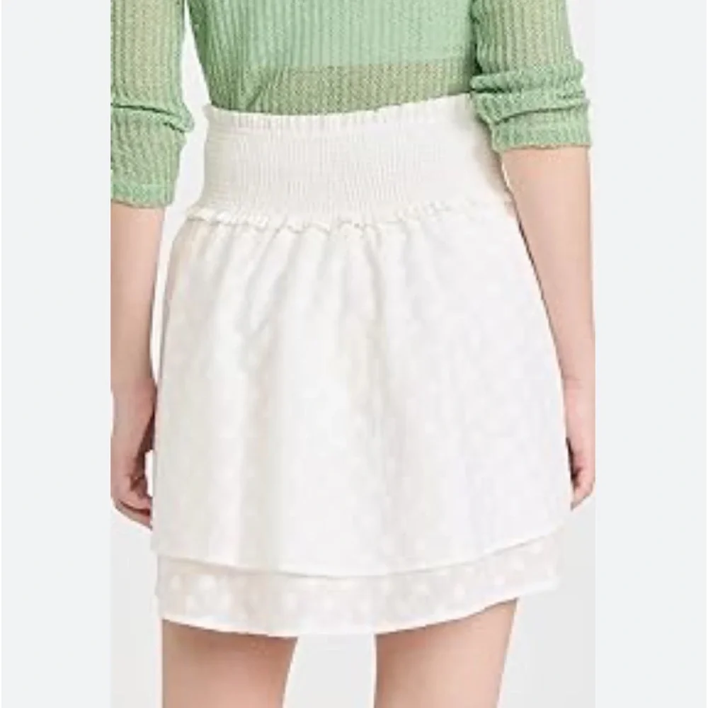 RAILS Addison Smocked Cotton Tiered Miniskirt‎